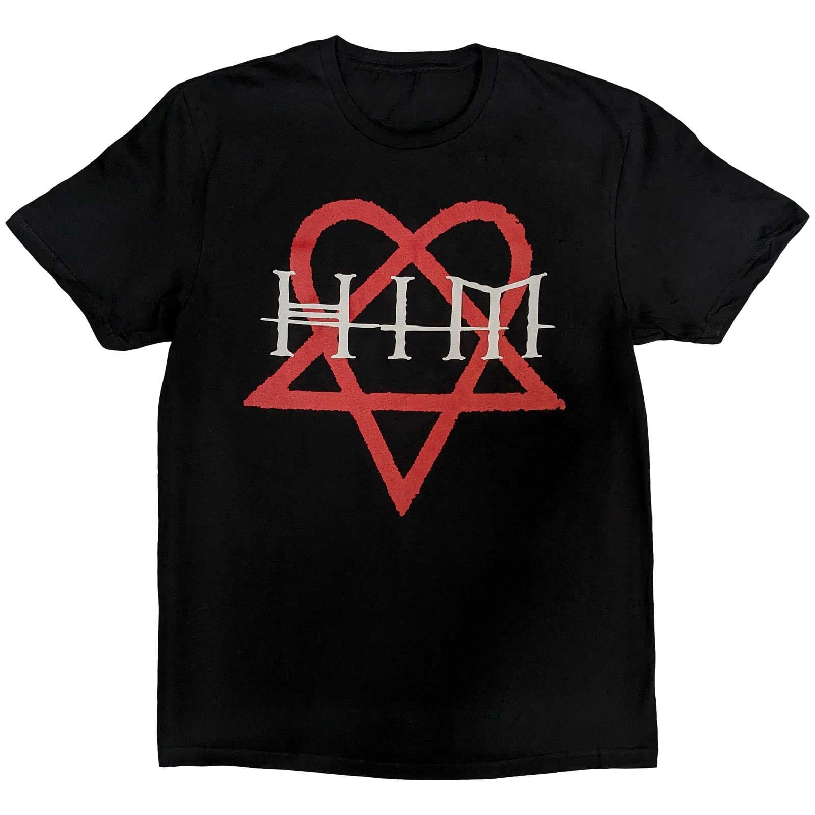 Tričko HIM - Heartagram, Unisex,Čierna,L