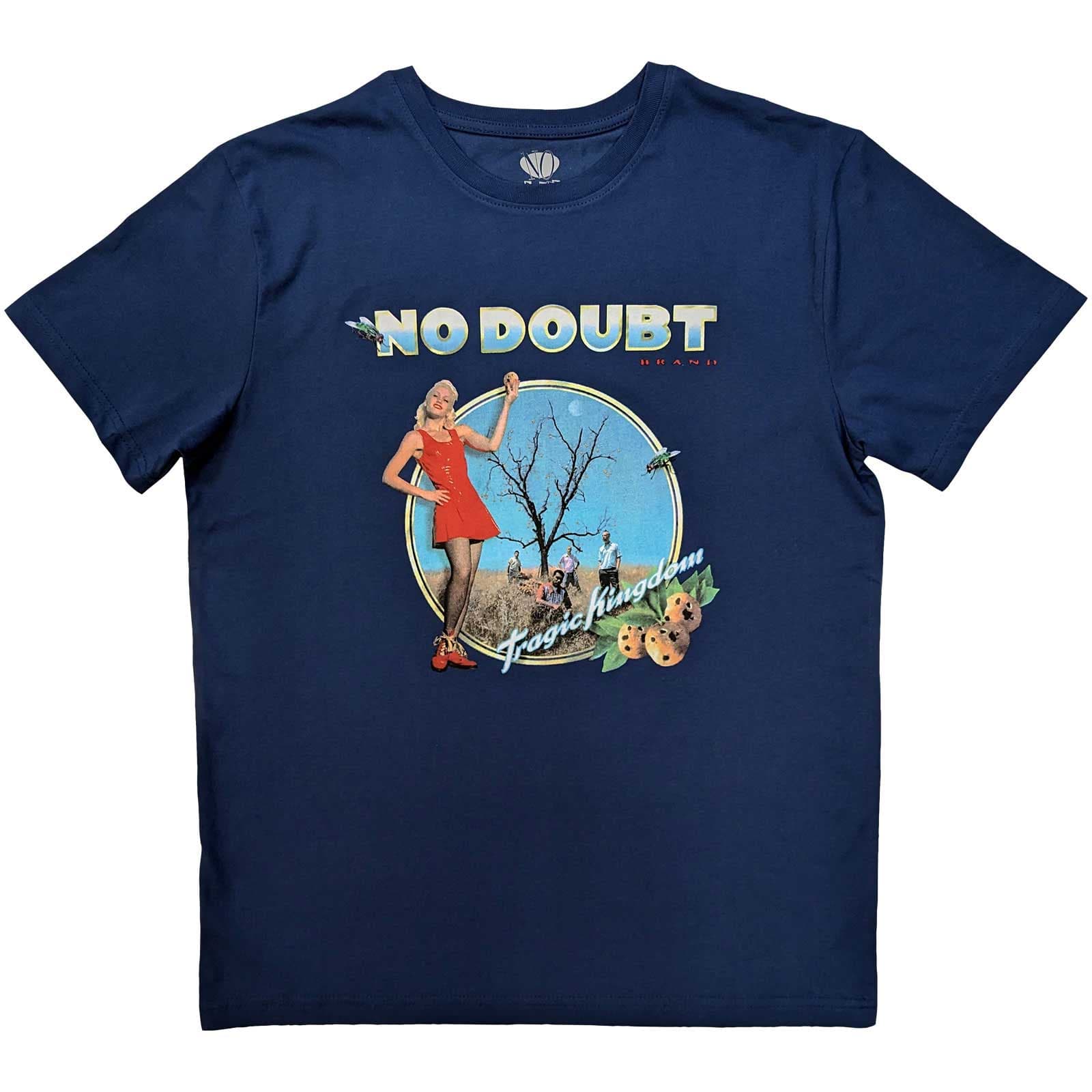 Tričko No Doubt - Tragic Kingdom, Unisex,Modrá,M