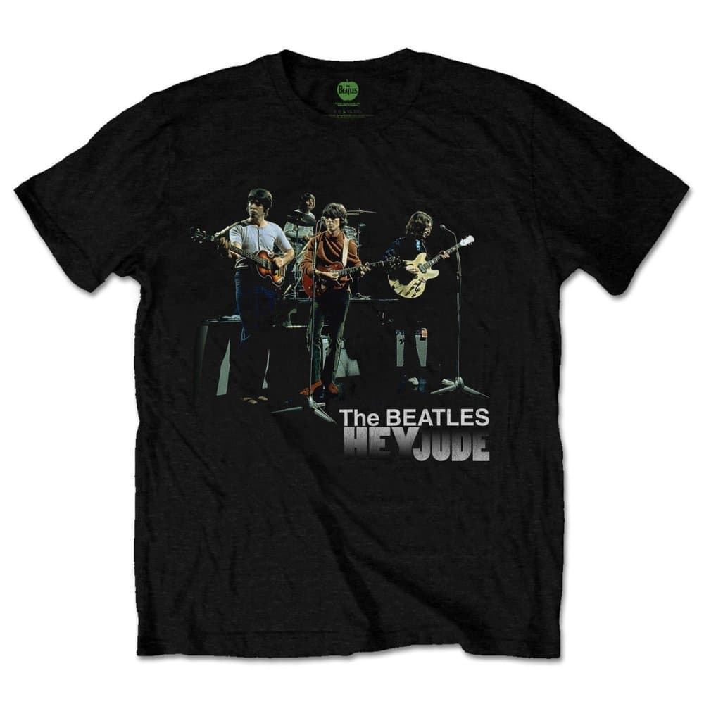 Tričko The Beatles - Hey Jude Version 2, Unisex,Čierna,S