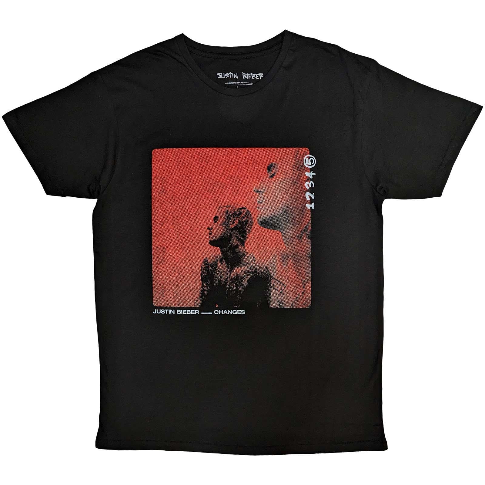 Tričko Justin Bieber - Changes, Unisex,Čierna,XL