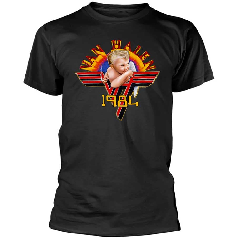 Tričko Van Halen - Cherub '84, Unisex,Čierna,S