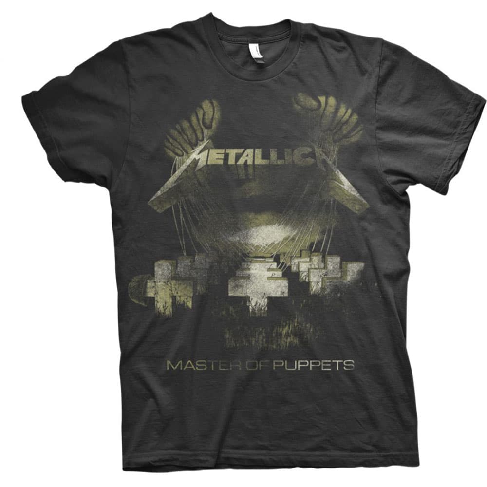 Tričko Metallica - Master of Puppets Distressed, Unisex,Čierna,S
