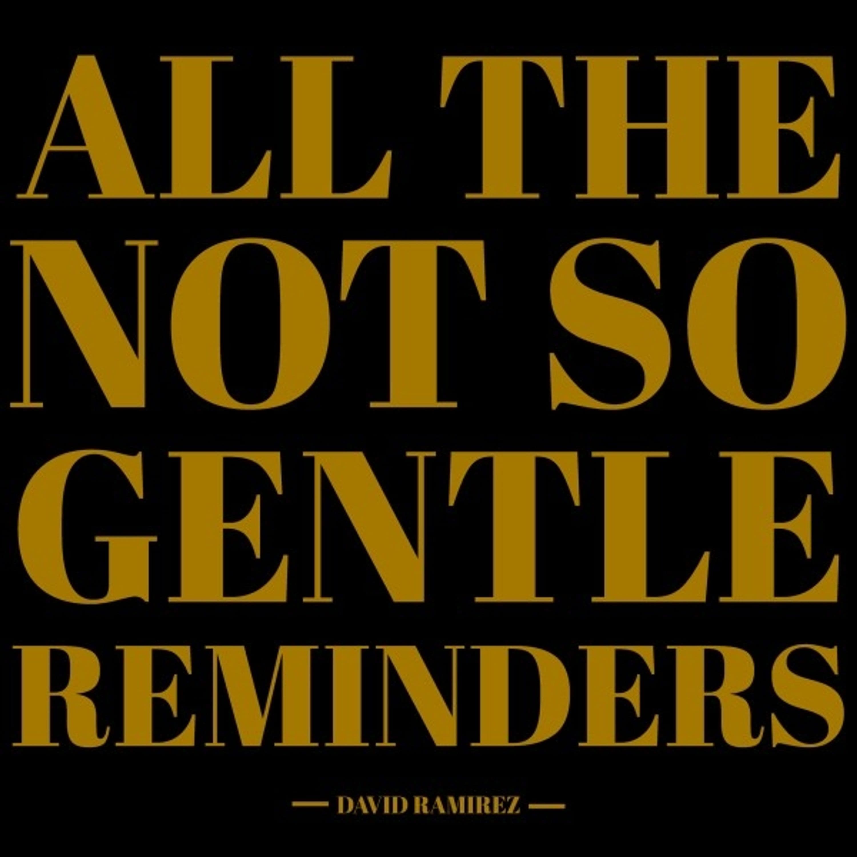 Vinyl David Ramirez - ALL THE NOT SO GENTLE REMINDERS