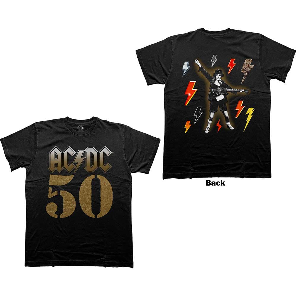 Tričko AC/DC - Bolt Array, Unisex,Čierna,L