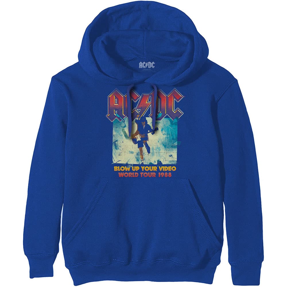 Mikina AC/DC - Blow Up Your Video, Unisex,Modrá,M