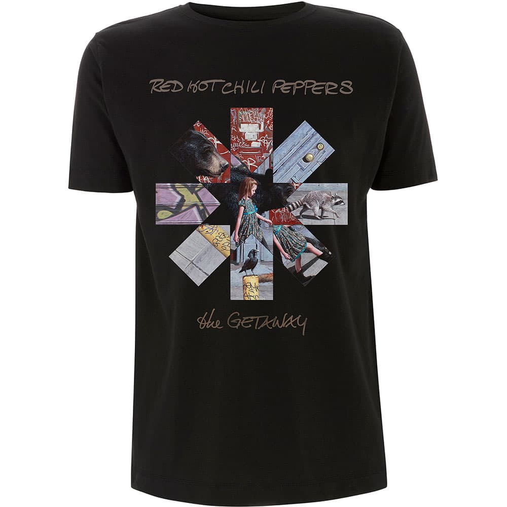 Tričko Red hot chili peppers - Getaway Album Asterisk, Unisex,Čierna,M
