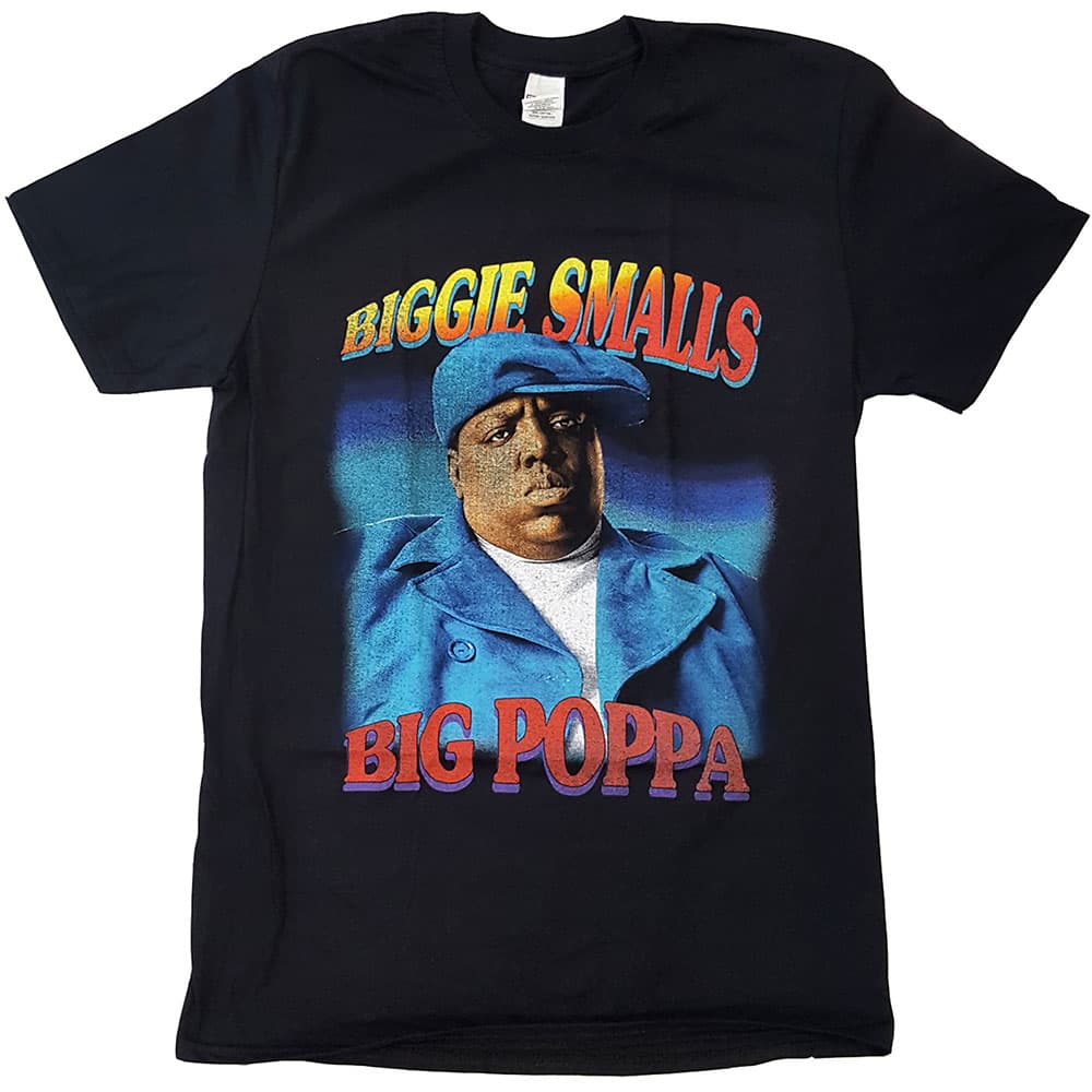 Tričko Biggie Smalls - Poppa, Unisex,Čierna,S