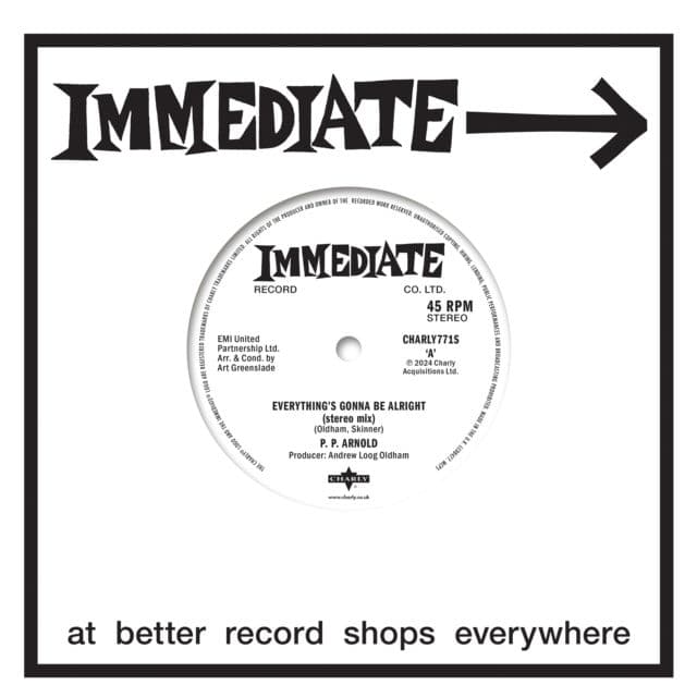 Vinyl P.P. Arnold - 7-EVERYTHING IS GONNA BE ALRIGHT / EVERYTHING IS GONNA BE ALRIGHT (REMIX)