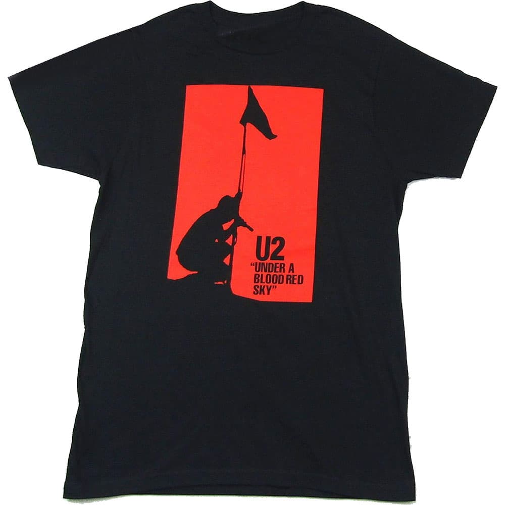 Tričko U2 - Blood Red Sky, Unisex,Čierna,M
