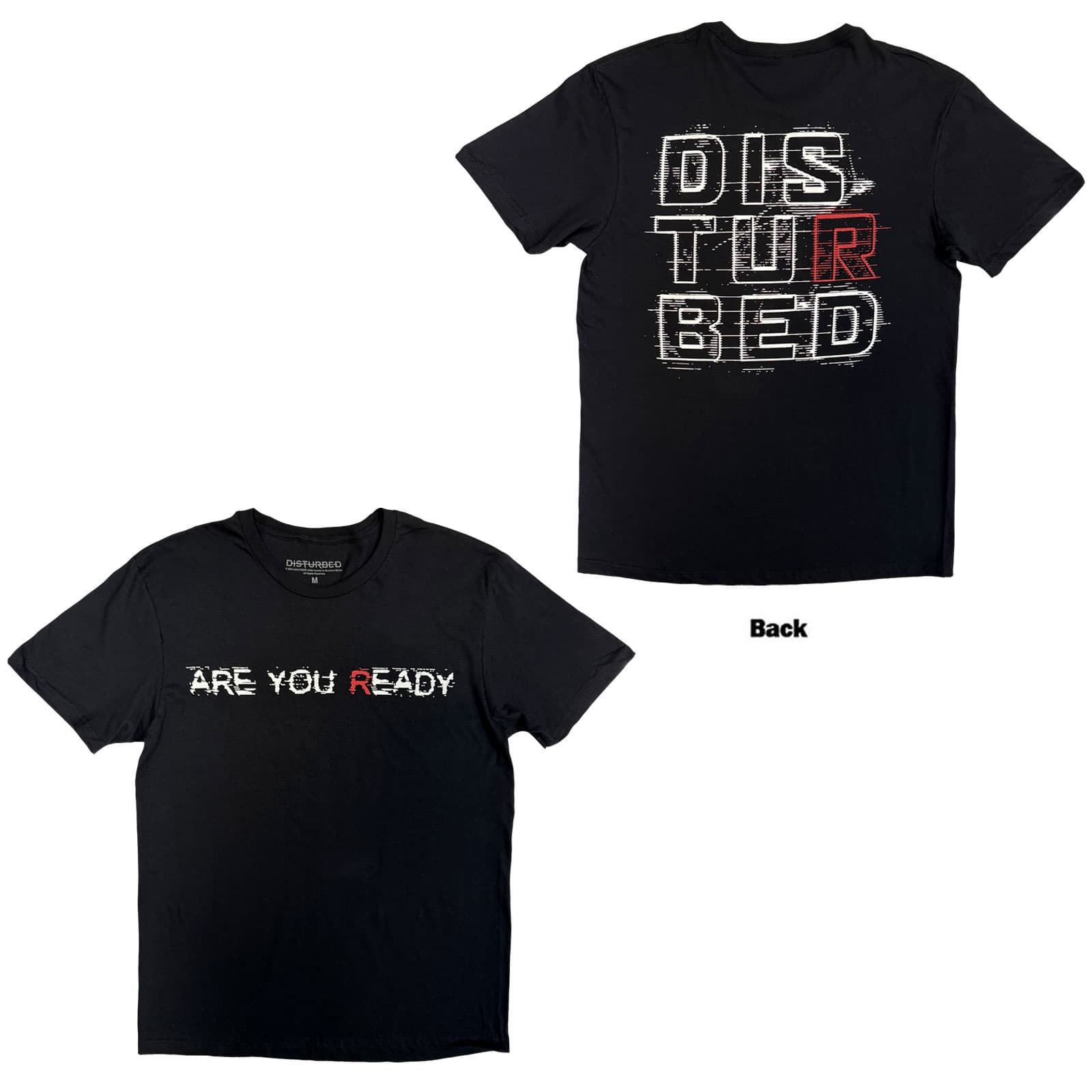 Tričko DISTURBED - Are You Ready, Unisex,Čierna,M