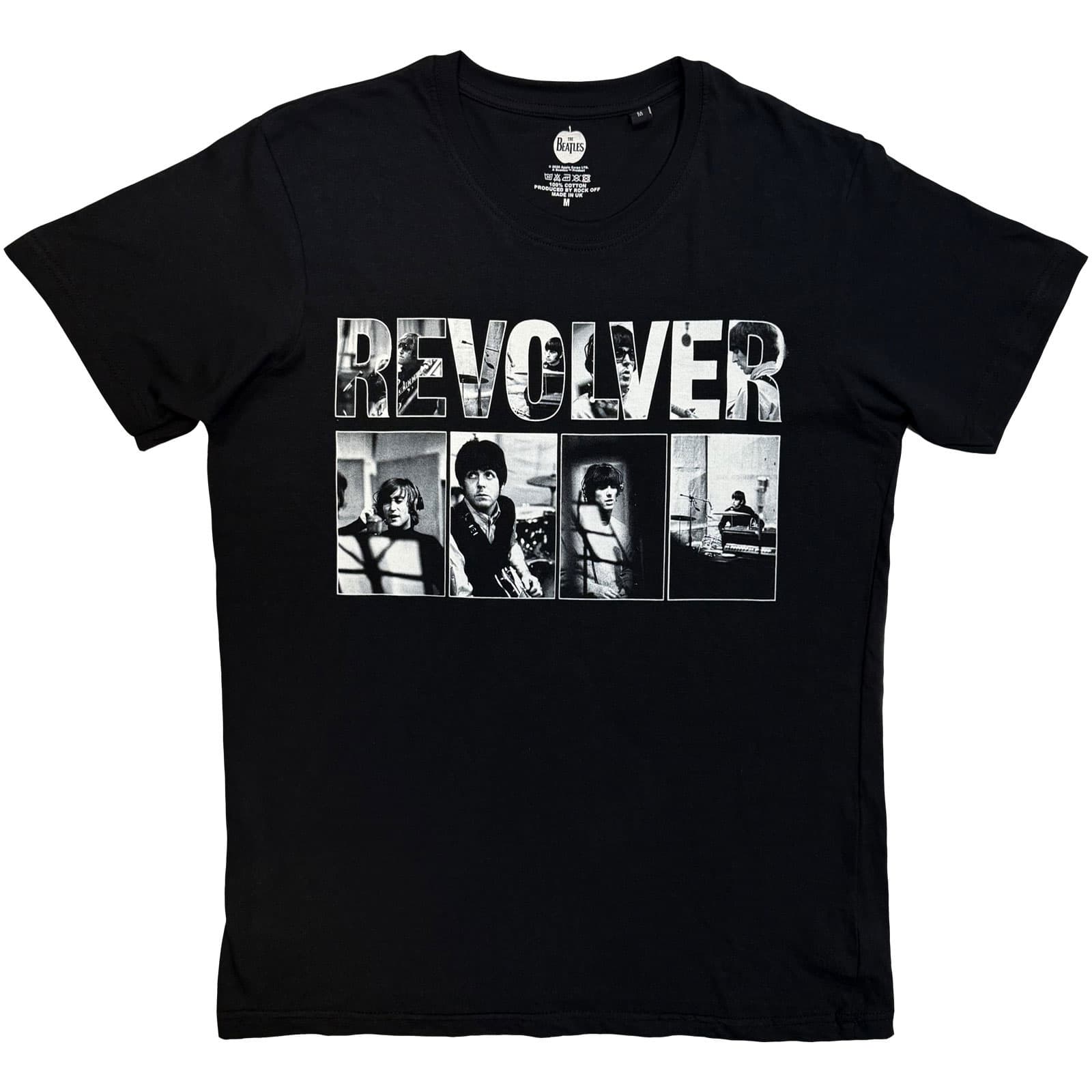 Tričko The Beatles - Revolver Portraits, Unisex,Čierna,M