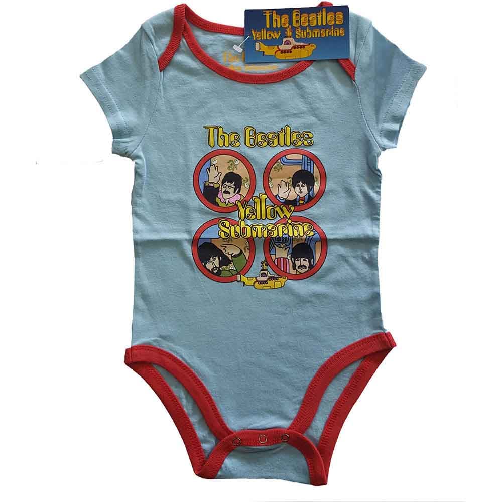 Body The Beatles - Yellow Submarine Portholes, Dieťa,Modrá,6 - 9 mes.