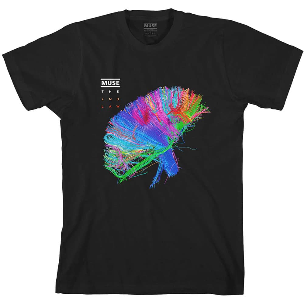 Tričko Muse - 2nd Law Album, Unisex,Čierna,S