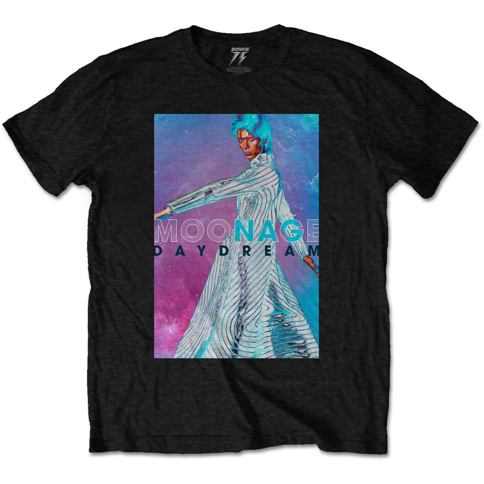 Tričko David Bowie - Moonage Space, Unisex,Čierna,L
