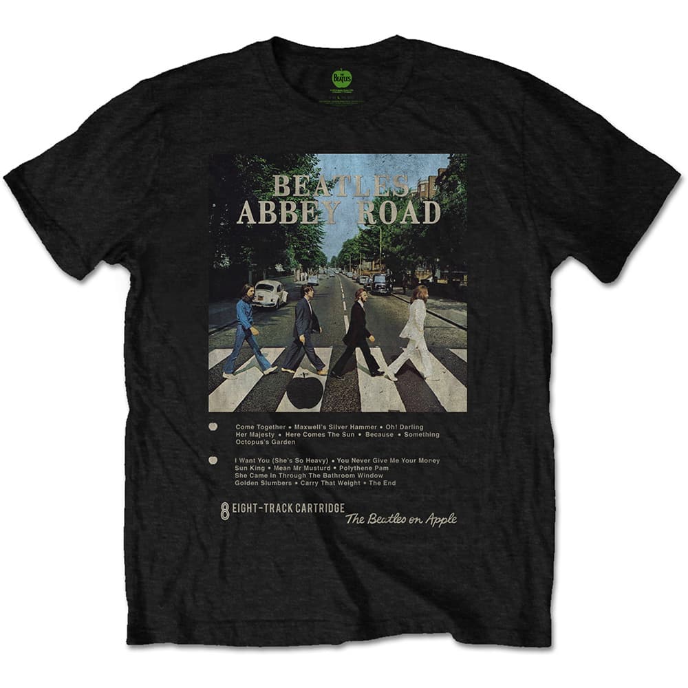 Tričko The Beatles - Abbey Road 8 Track, Unisex,Čierna,M