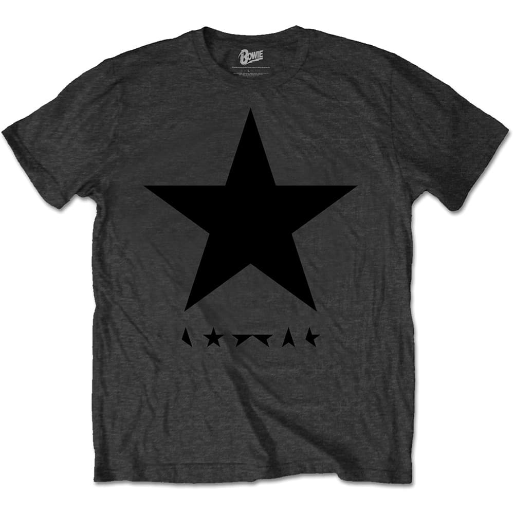 Tričko David Bowie - Blackstar (on Grey), Unisex,Šedá,M