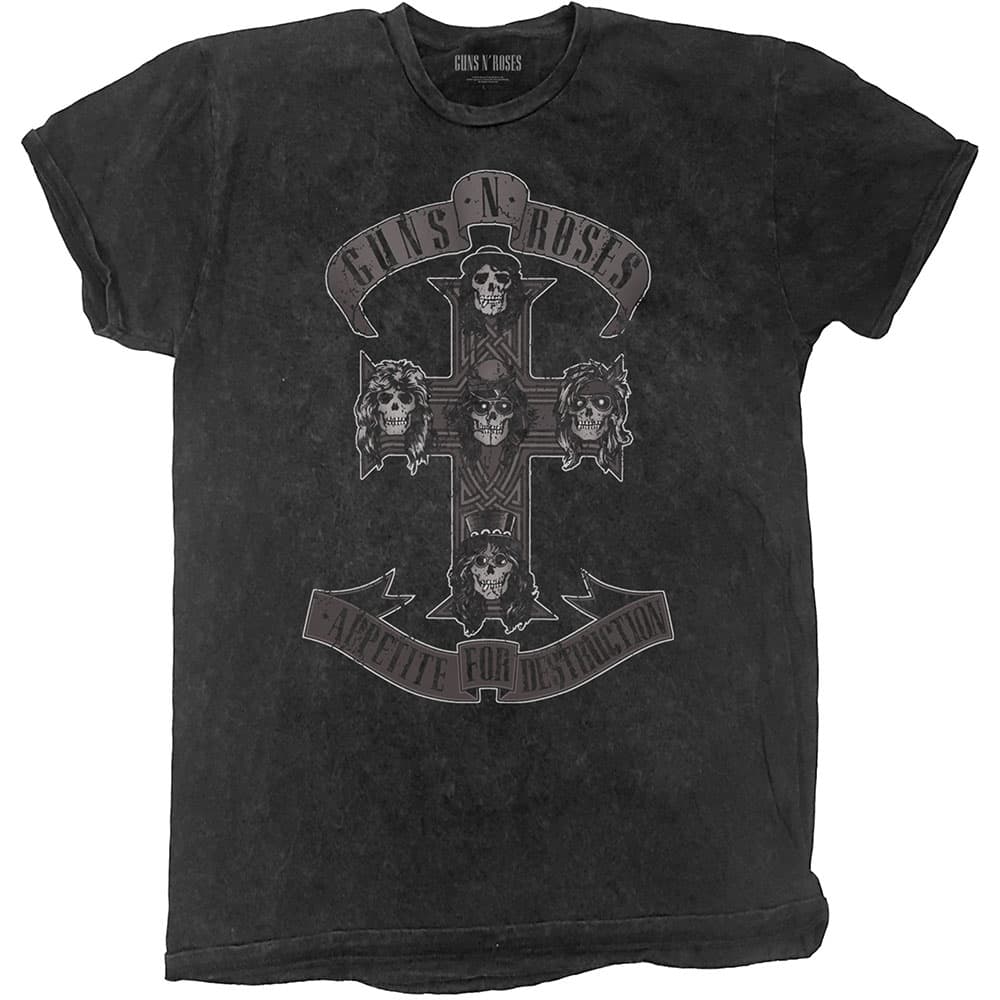 Tričko Guns N’ Roses - Monochrome Cross, Unisex,Čierna,S