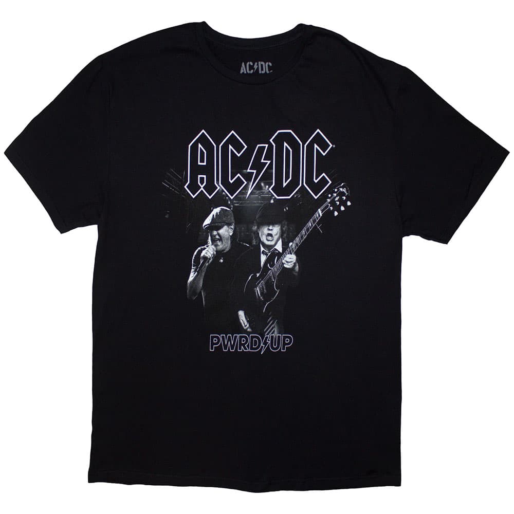 Tričko AC/DC - PWRD-UP B&W Photo, Unisex,Čierna,XL