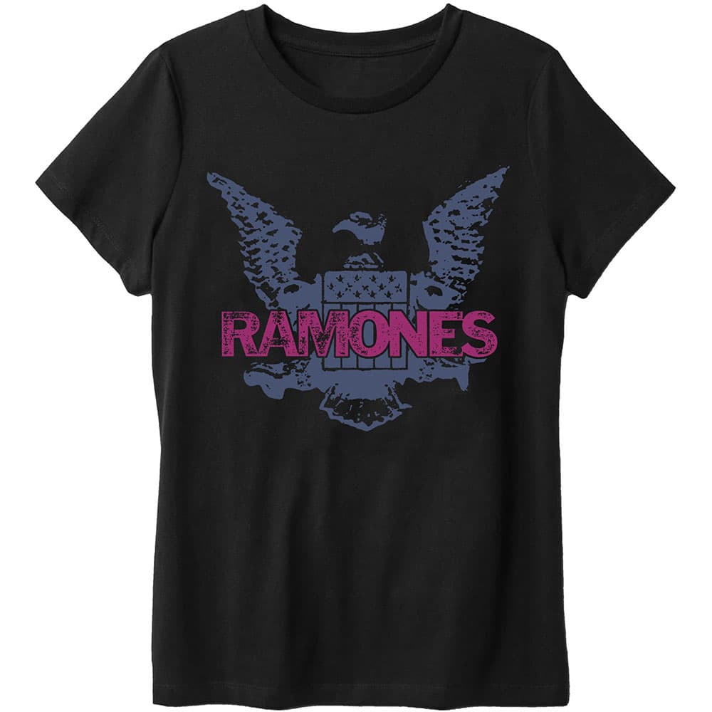 Tričko Ramones - Purple Eagle, Unisex,Čierna,XL