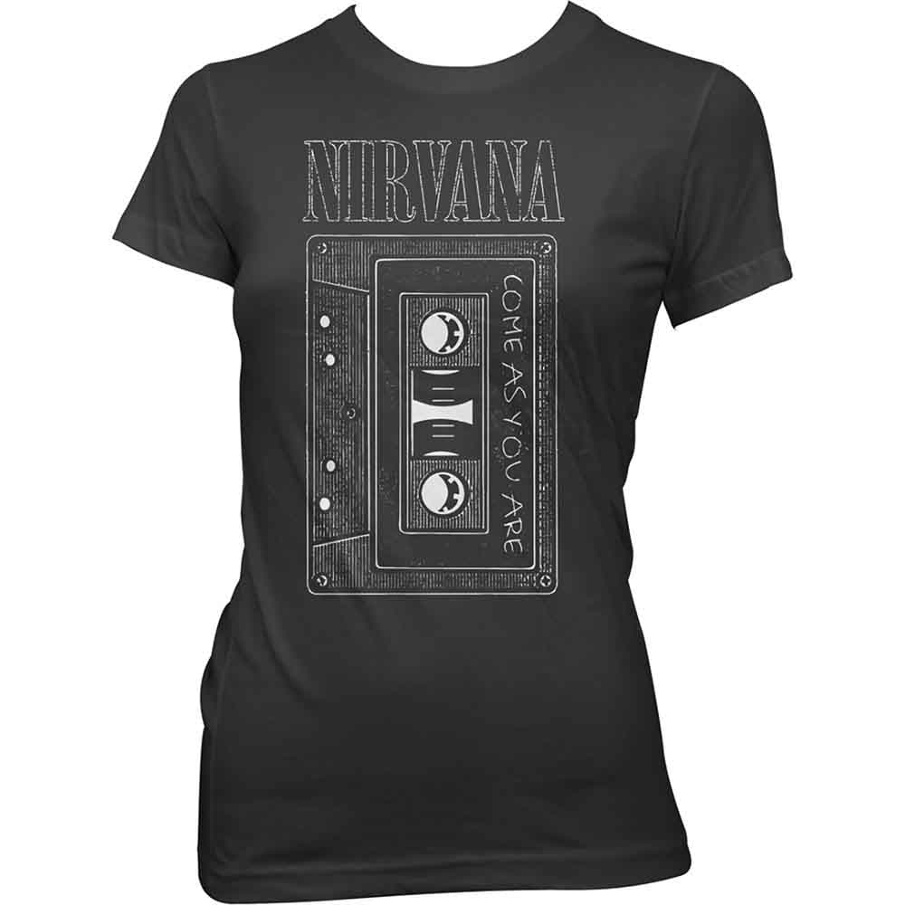 Tričko Nirvana - As You Are Tape, Žena,Čierna,S