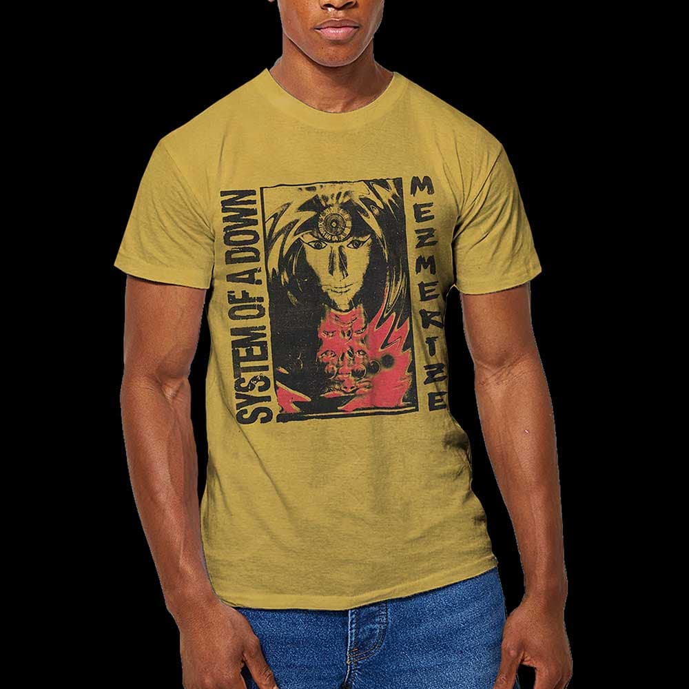 Tričko System of a Down - Reflections, Unisex,Žltá,XL