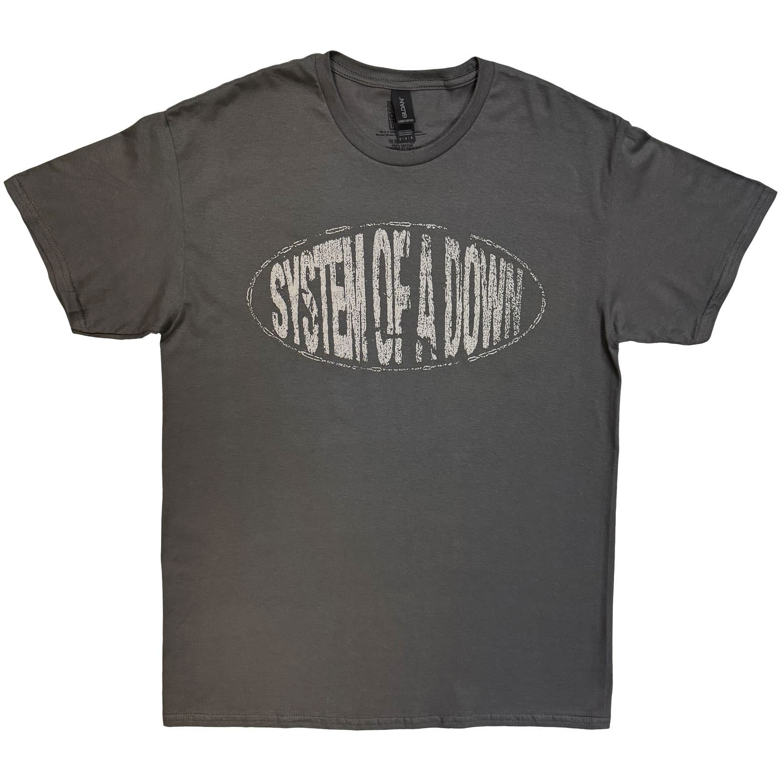 Tričko System of a Down - Stretched Logo, Unisex,Šedá,S