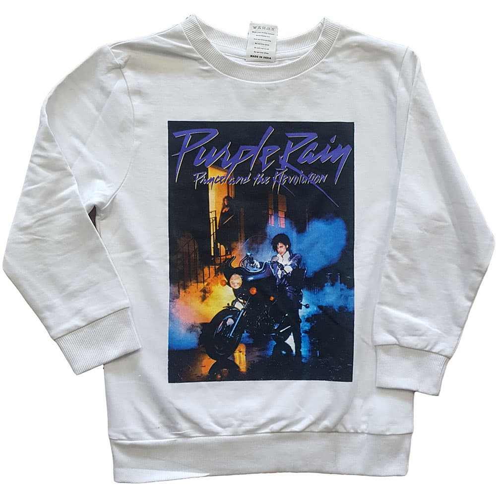 Crewneck Prince - Purple Rain, Dieťa,Biela,9 – 10 rokov