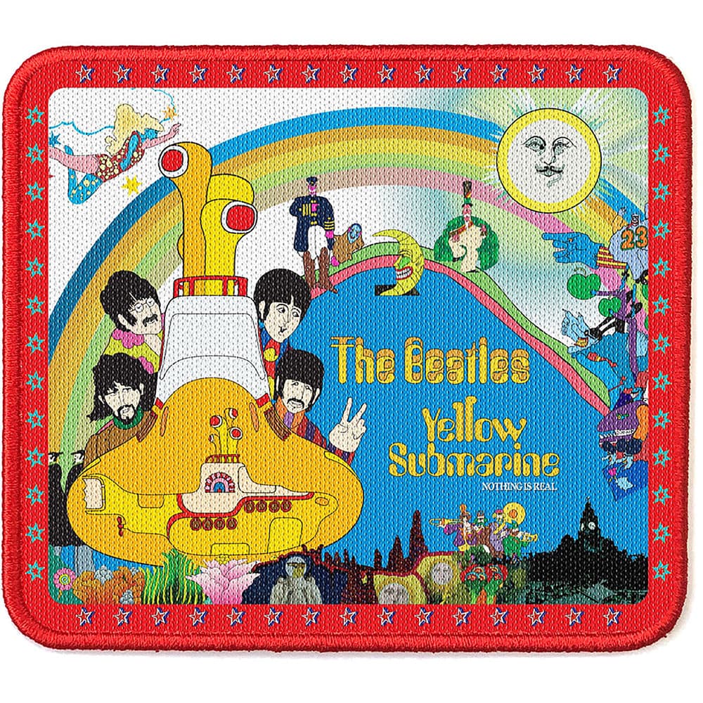 Nažehlovačka The Beatles - Yellow Submarine Stars Border