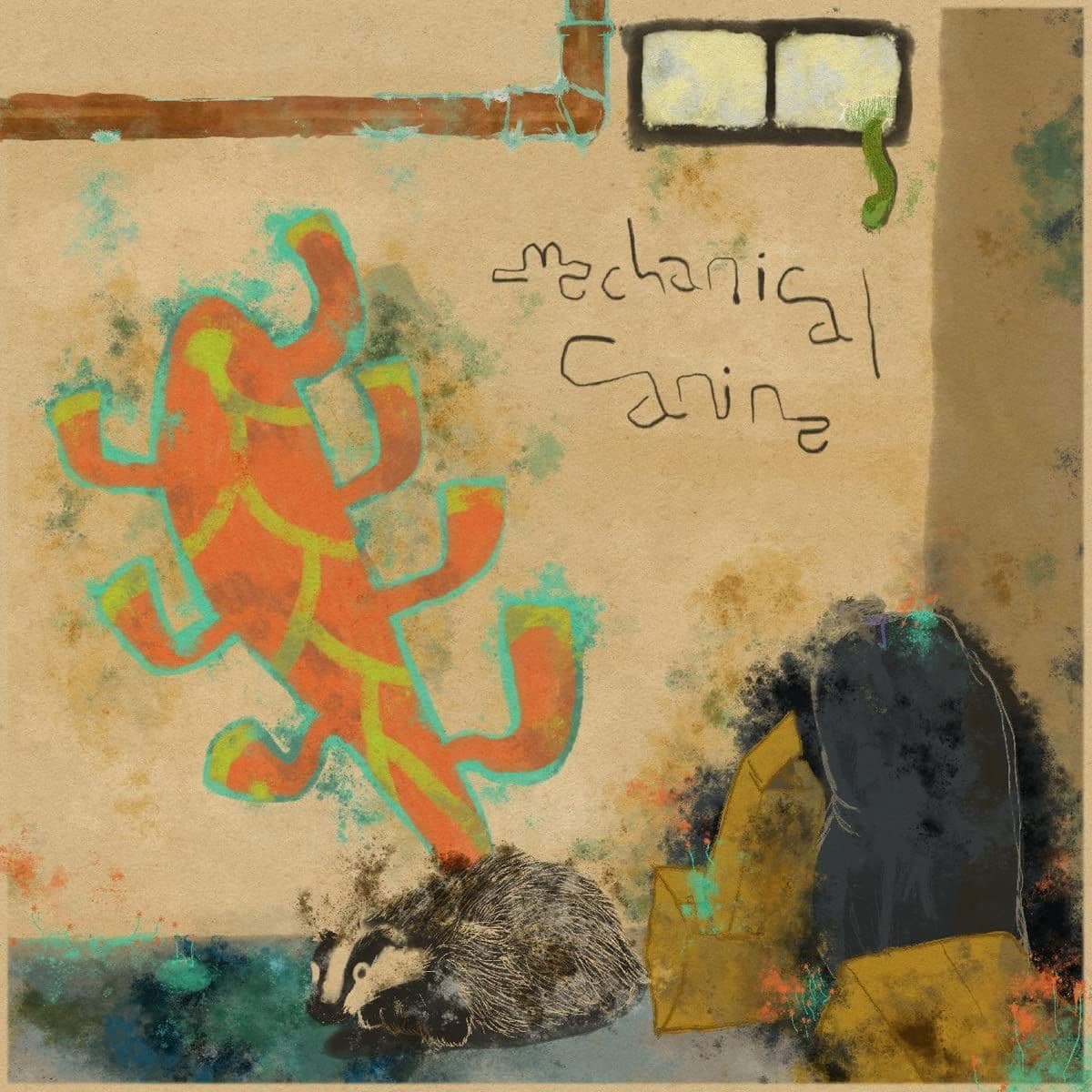 Vinyl Mechanical Canine - WALLS COVERED IN MILDEW