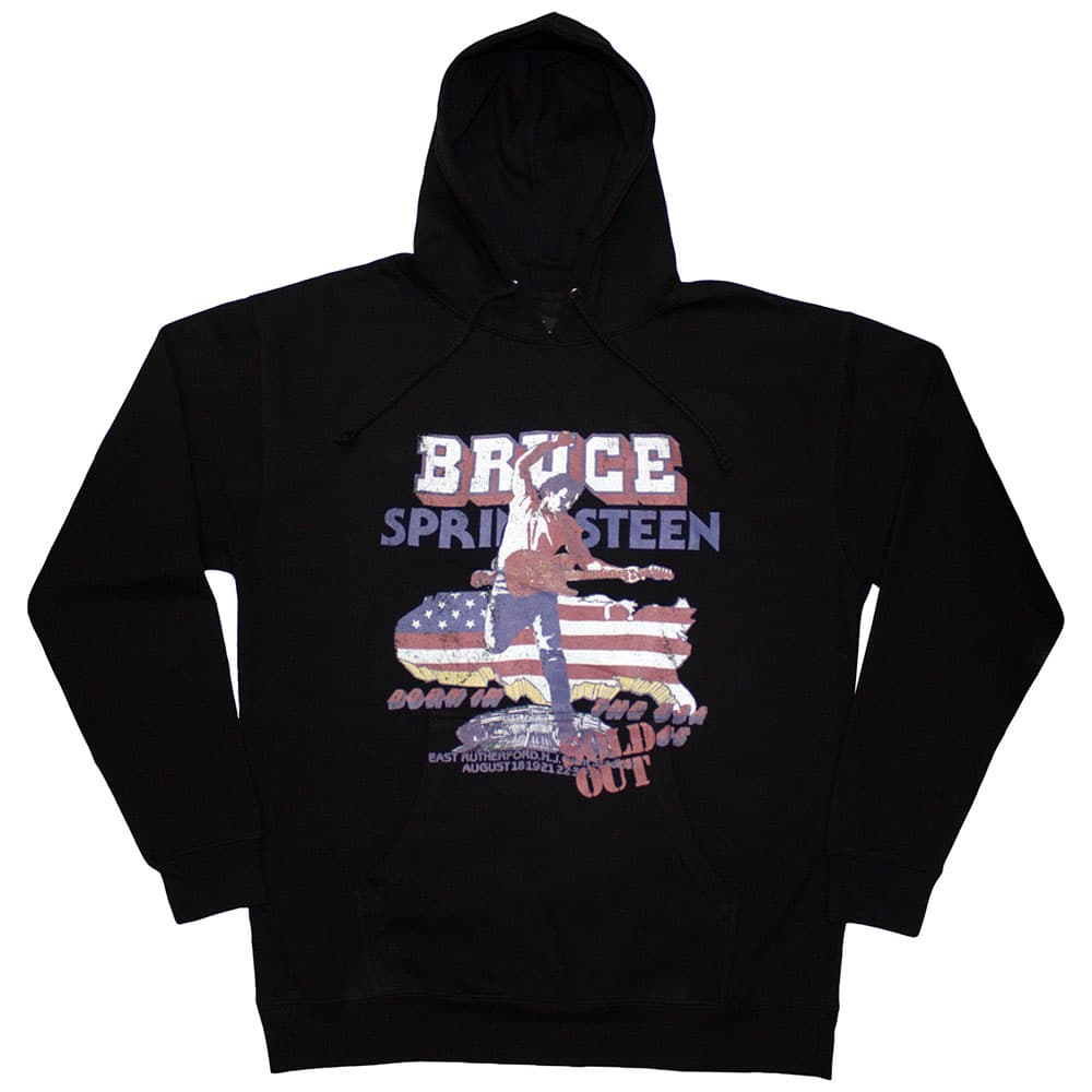 Mikina Bruce Springsteen - Born In The USA '85, Unisex,Čierna,S