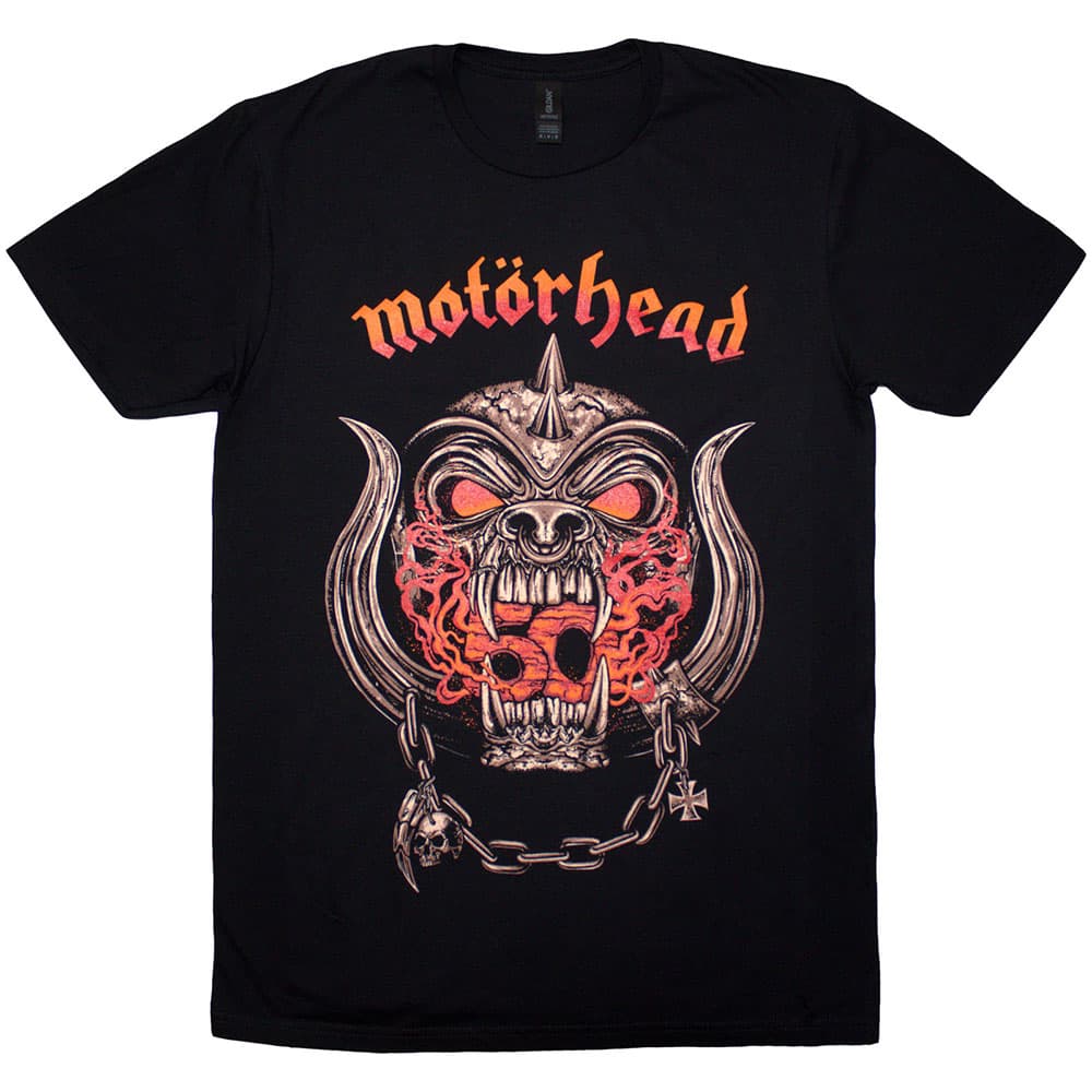 Tričko Motörhead - 50 Years Warpig Red Gradient, Unisex,Čierna,M