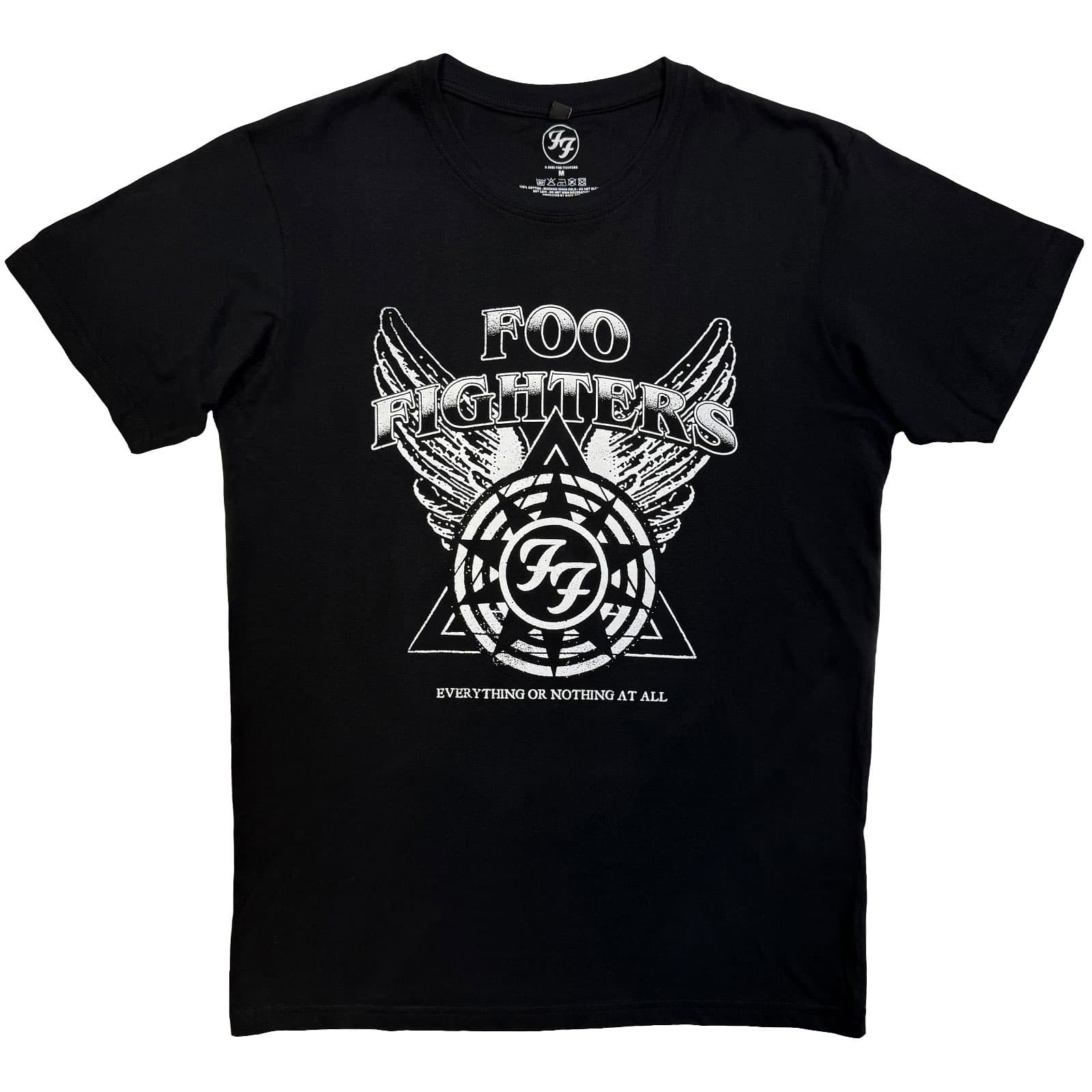 Tričko Foo Fighters - Everything or Nothing At All Logo, Unisex,Čierna,M