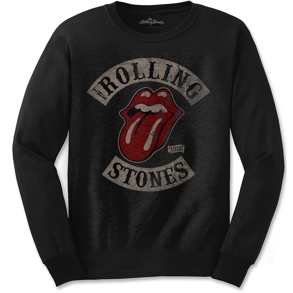 Tričko s dlhým rukávom The Rolling Stones - Tour '78, Unisex,Čierna,S