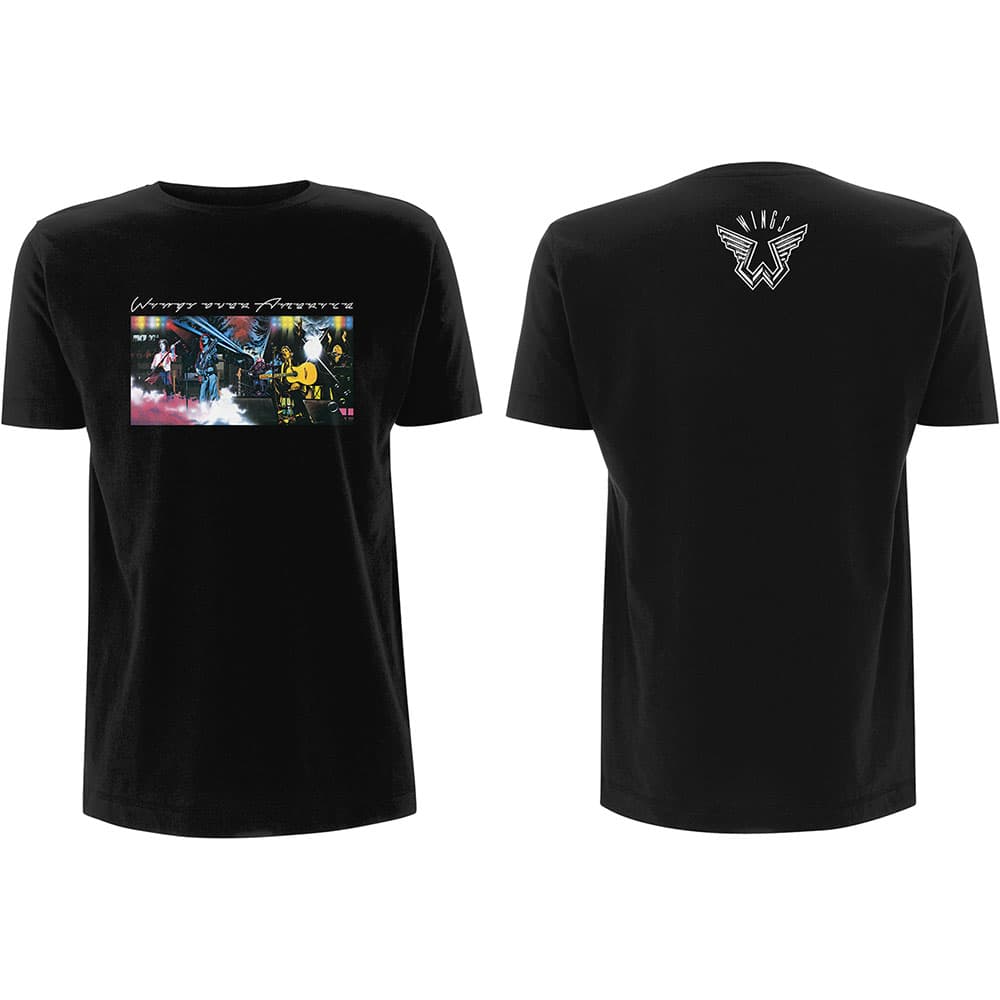 Tričko Paul McCartney - Wings Over America, Unisex,Čierna,M