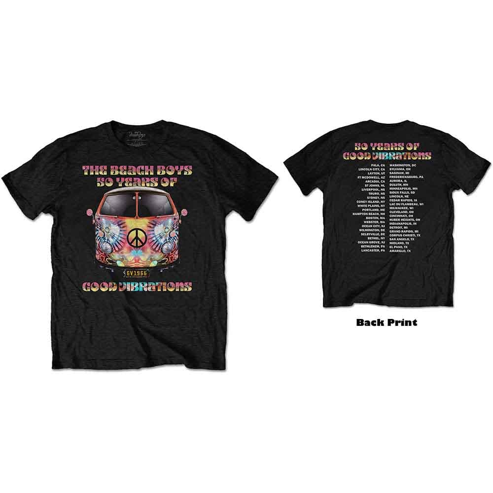 Tričko The Beach Boys - Good Vibes Tour, Unisex,Čierna,M
