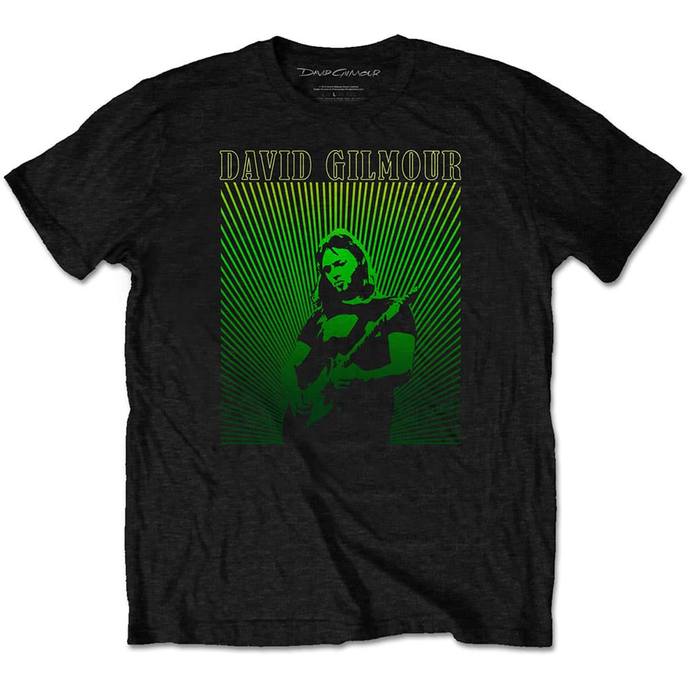Tričko David Gilmour - Rays Gradient, Unisex,Čierna,M