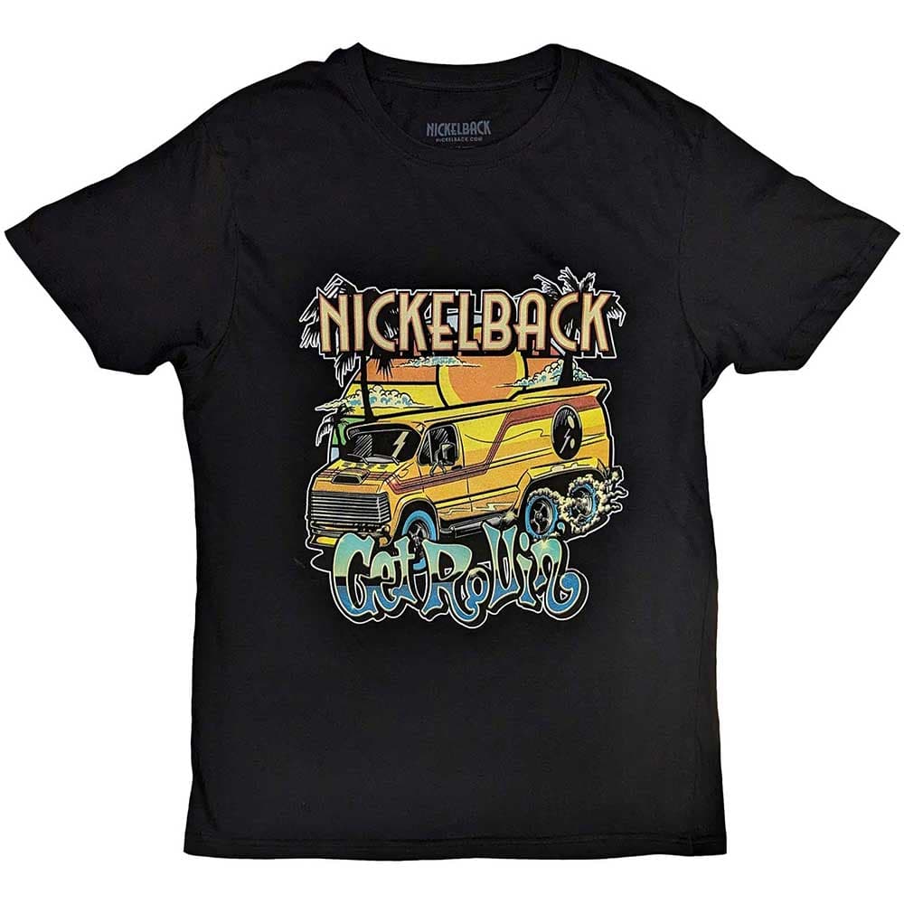 Tričko Nickelback - Get Rollin', Unisex,Čierna,L