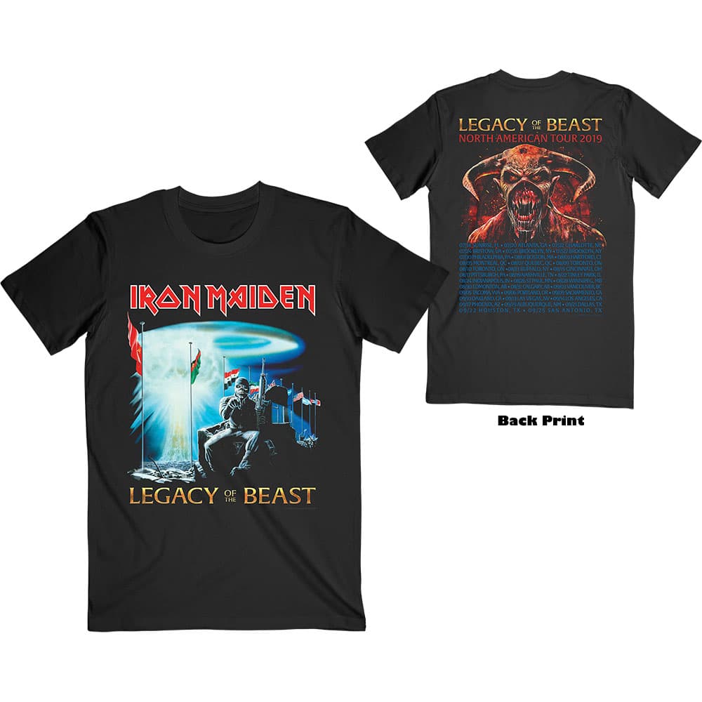 Tričko Iron Maiden - Two Minutes to Midnight, Unisex,Čierna,M