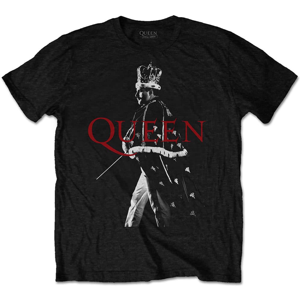 Tričko Queen - Freddie Crown, Unisex,Čierna,S