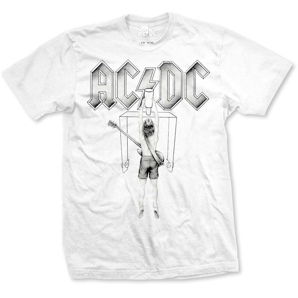Tričko AC/DC - Switch, Unisex,Biela,XL