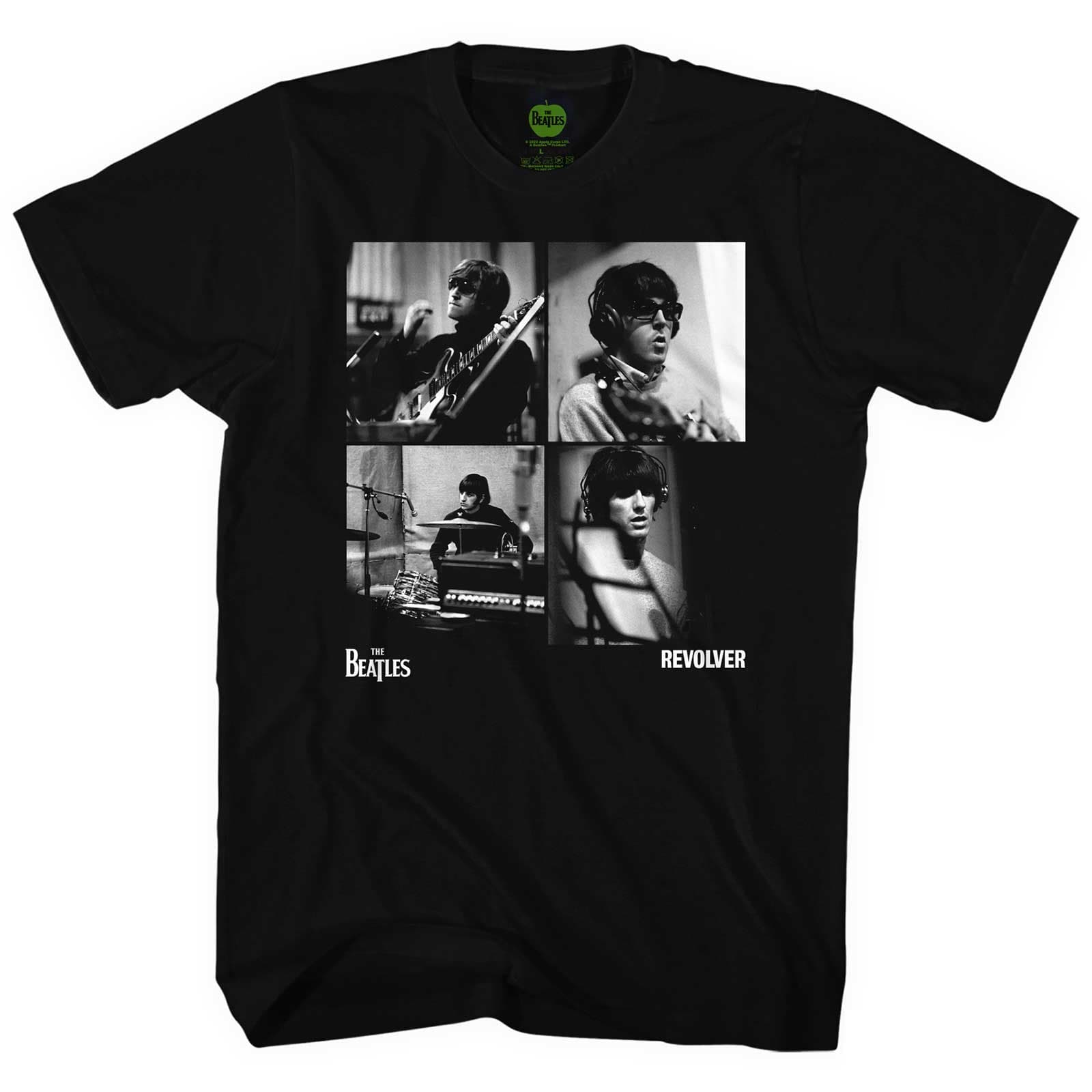 Tričko The Beatles - Revolver Studio Shots, Unisex,Čierna,S