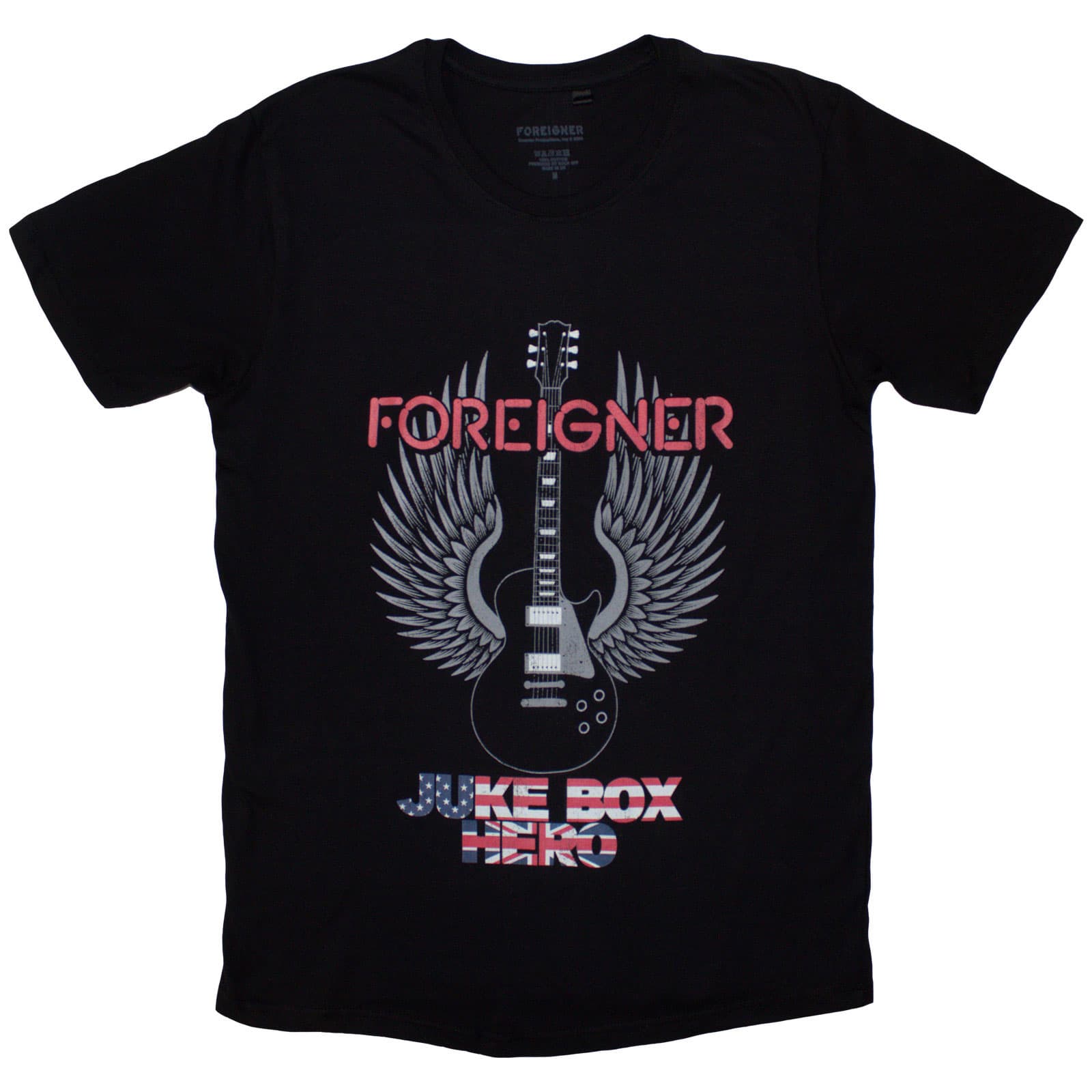 Tričko Foreigner - Juke Box Hero, Unisex,Čierna,L