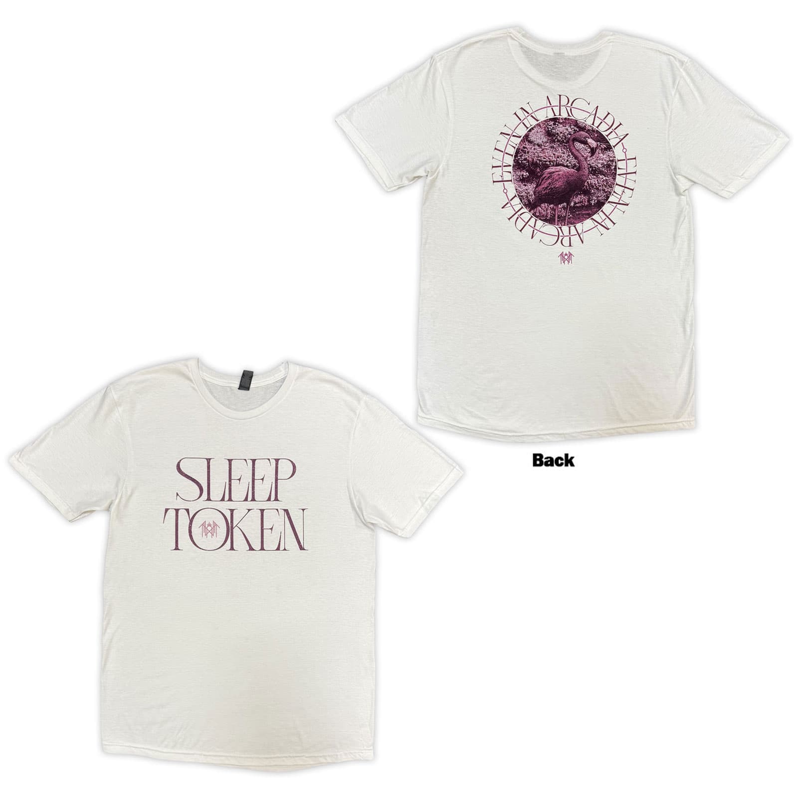 Tričko Sleep Token - Flamingo Circle, Unisex,Biela,M