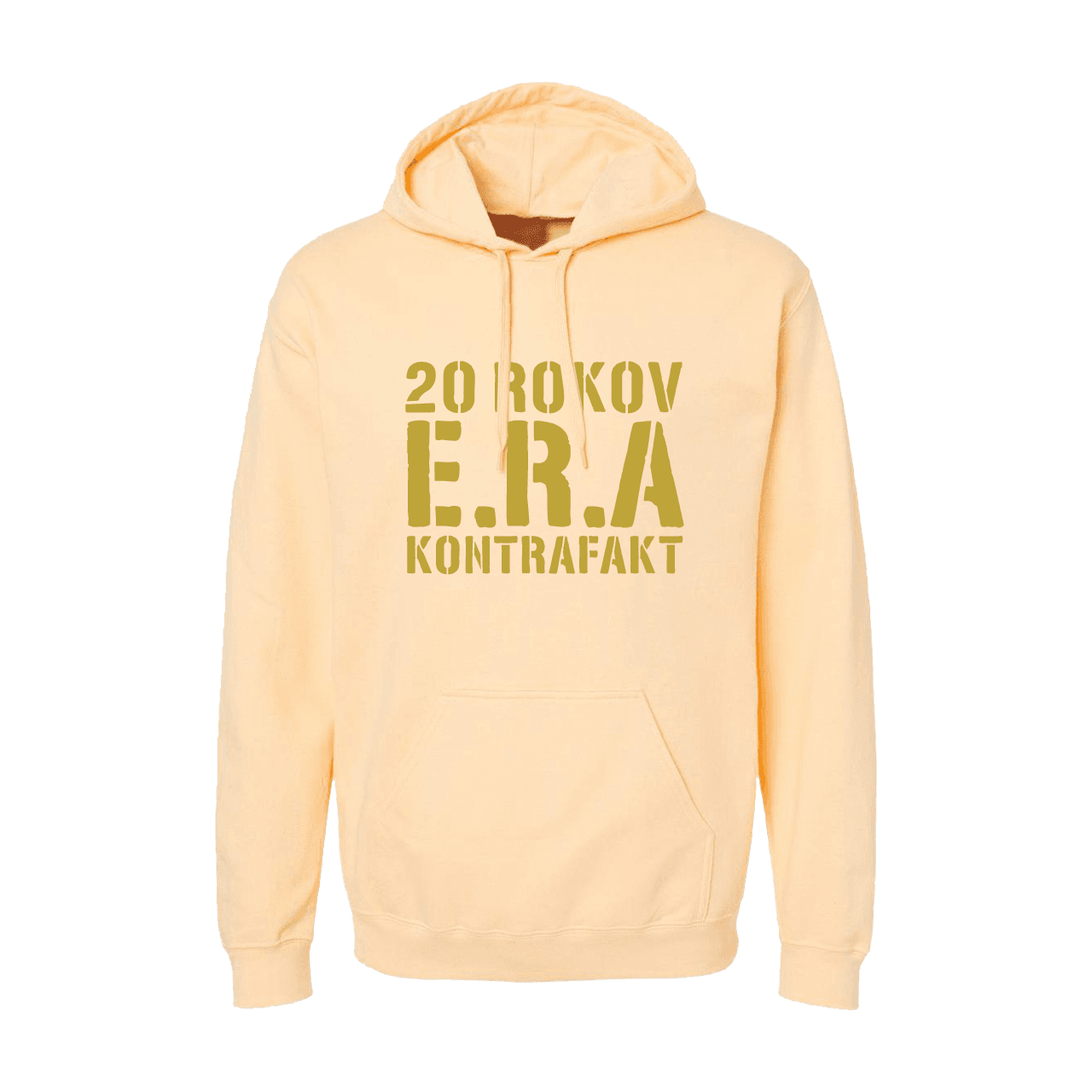 Mikina Kontrafakt - 20 Rokov E.R.A., Unisex,Pastelová žltá,M