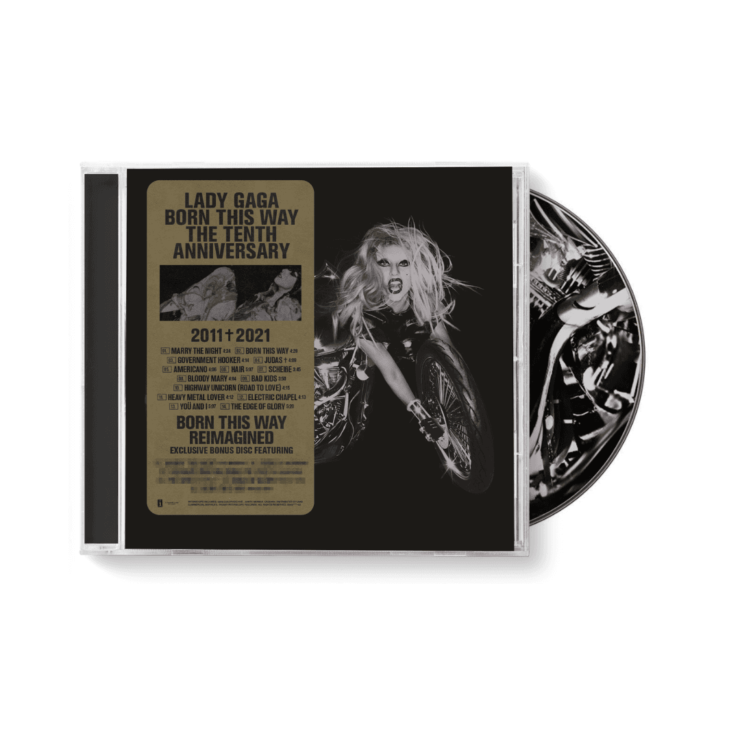 CD Lady Gaga - Born This Way the Tenth Anniversary