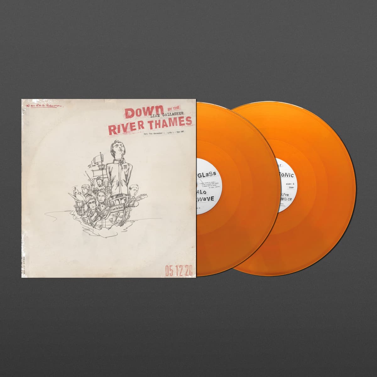 Vinyl Liam Gallagher - Down By The River Thames (Orange Vinyl)