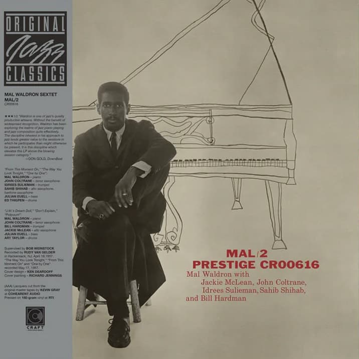 Vinyl Mal Waldron - Mal Waldron with Jackie McLean, John Coltrane, Idrees Sulieman, Sahib Shihab And Bill Hardman - Mal/2 (Mono 180g Vinyl)