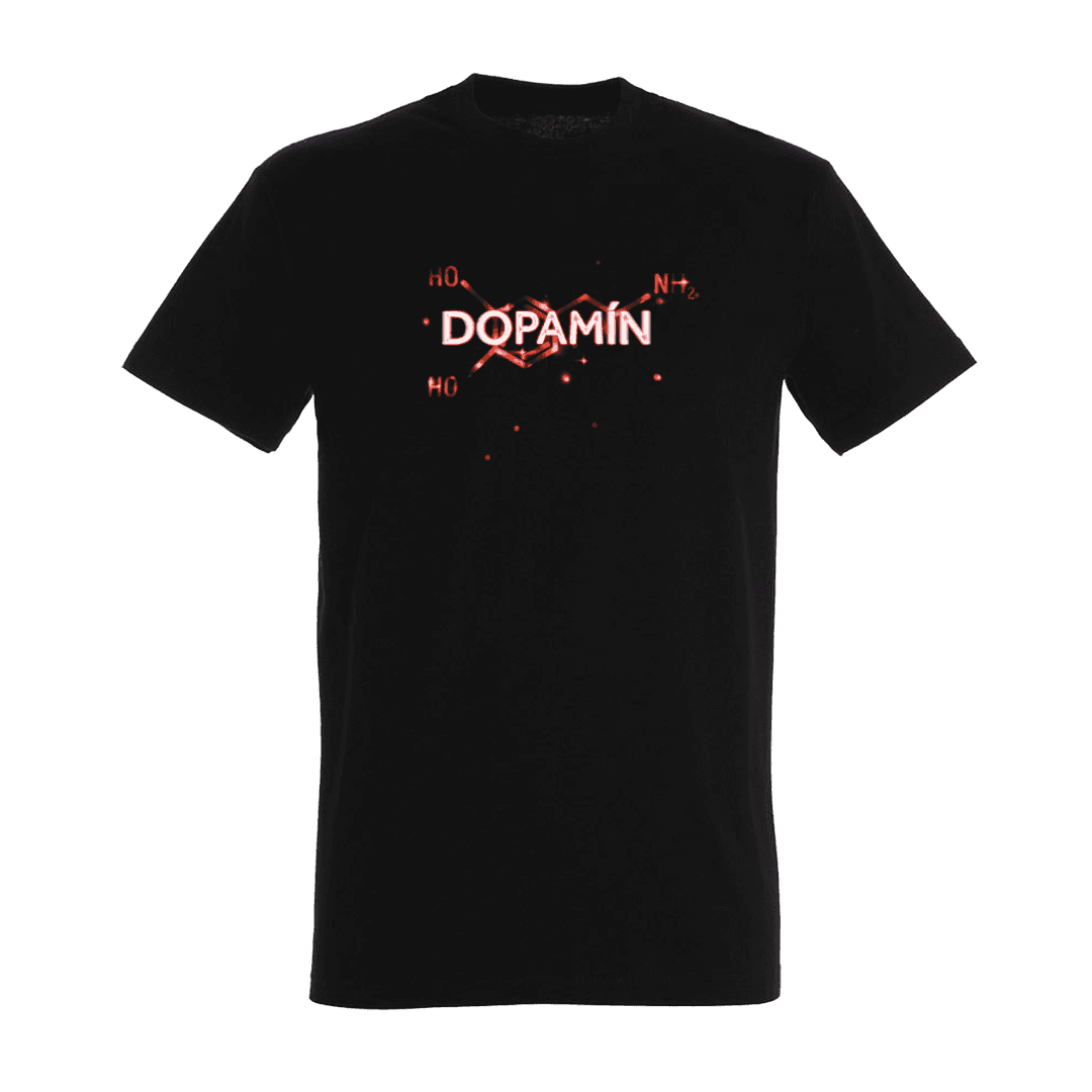 Tričko MATT - Dopamín, Unisex,Čierna,L