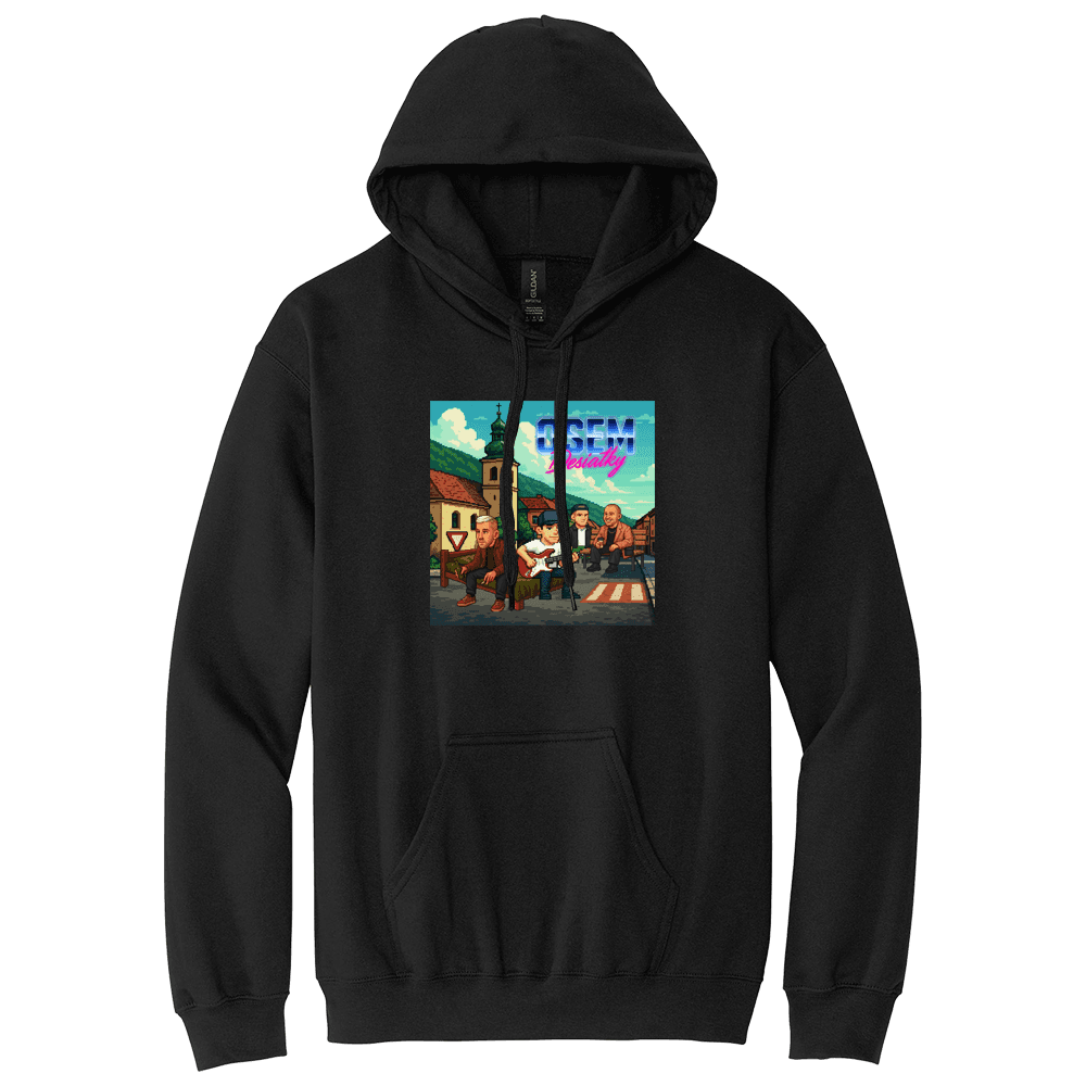 Mikina Moja Reč - Delik & Bengerer - Osemdesiatky, Unisex,Čierna,M