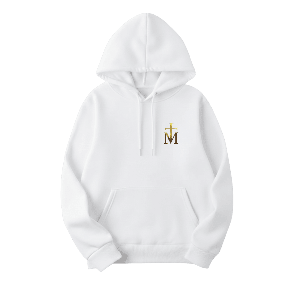 Mikina Momo - Milovaný logo basic, Unisex,Biela,XXL